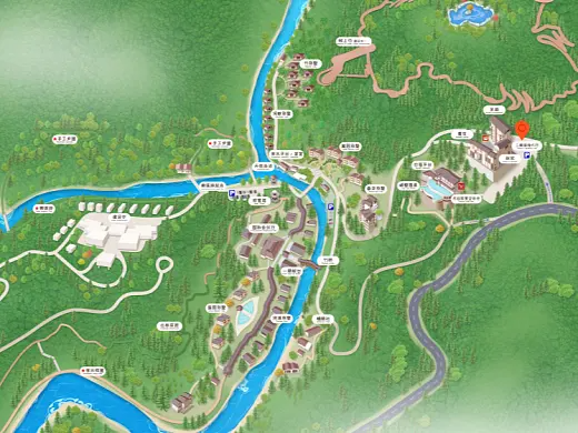 章贡结合景区手绘地图智慧导览和720全景技术，可以让景区更加“动”起来，为游客提供更加身临其境的导览体验。